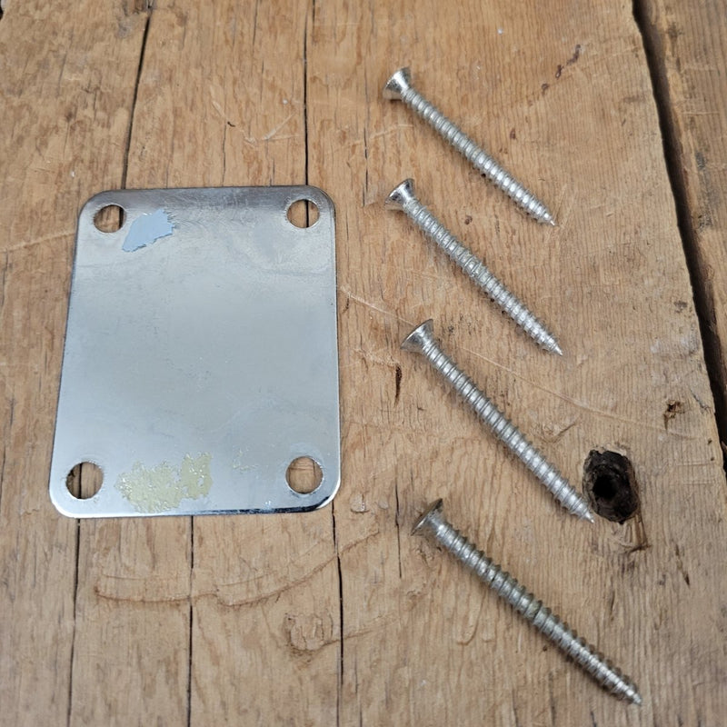SOLD - Fender Neck Plate F Logo 1966 Telecaster Stratocaster Jazzmaster Jaguar Mustang - Mahar's Vintage Guitars