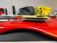 SOLD - Fender Precision Bass 1965 Fiesta Red L Plate Fiesta Red Body Only Refin 8lb 3oz - Mahar's Vintage Guitars