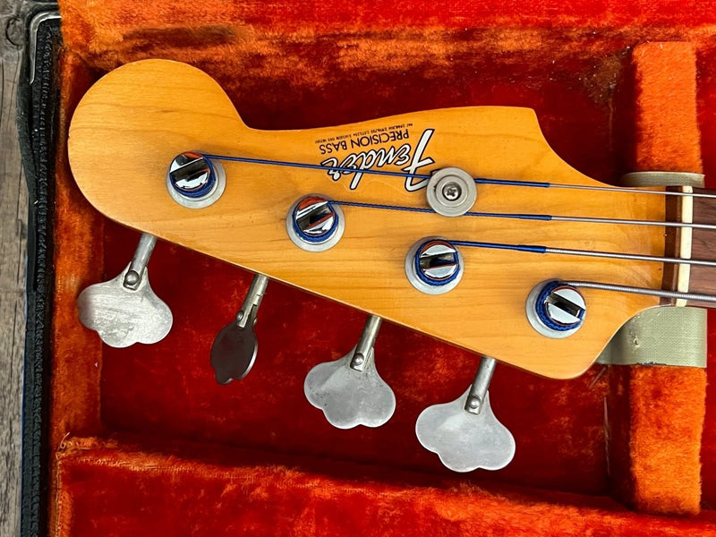 SOLD - Fender Precision Bass 1965 Fiesta Red L Plate Fiesta Red Body Only Refin 8lb 3oz - Mahar's Vintage Guitars