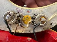 SOLD - Fender Precision Bass 1965 Fiesta Red L Plate Fiesta Red Body Only Refin 8lb 3oz - Mahar's Vintage Guitars