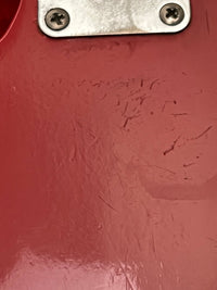 SOLD - Fender Precision Bass 1965 Fiesta Red L Plate Fiesta Red Body Only Refin 8lb 3oz - Mahar's Vintage Guitars