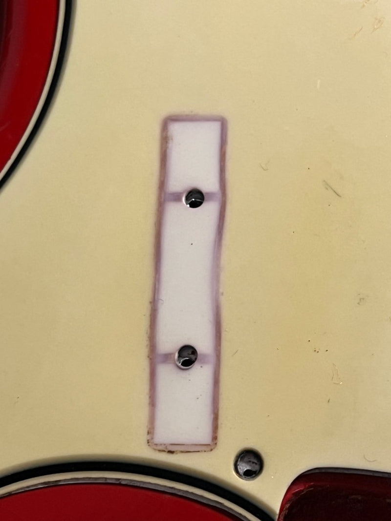 SOLD - Fender Precision Bass 1965 Fiesta Red L Plate Fiesta Red Body Only Refin 8lb 3oz - Mahar's Vintage Guitars