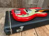 SOLD - Fender Precision Bass 1965 Fiesta Red L Plate Fiesta Red Body Only Refin 8lb 3oz - Mahar's Vintage Guitars