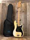 SOLD - Fender Precision Bass 1976 Olympic White - Mahar's Vintage Guitars
