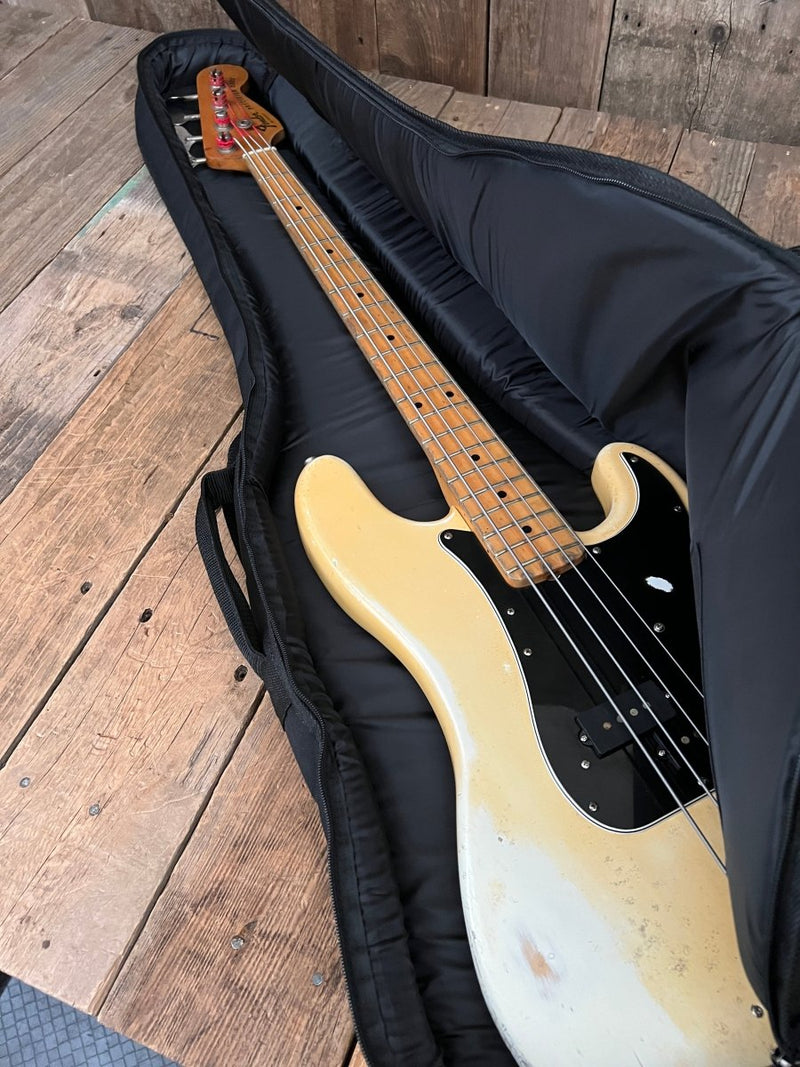 SOLD - Fender Precision Bass 1976 Olympic White - Mahar's Vintage Guitars