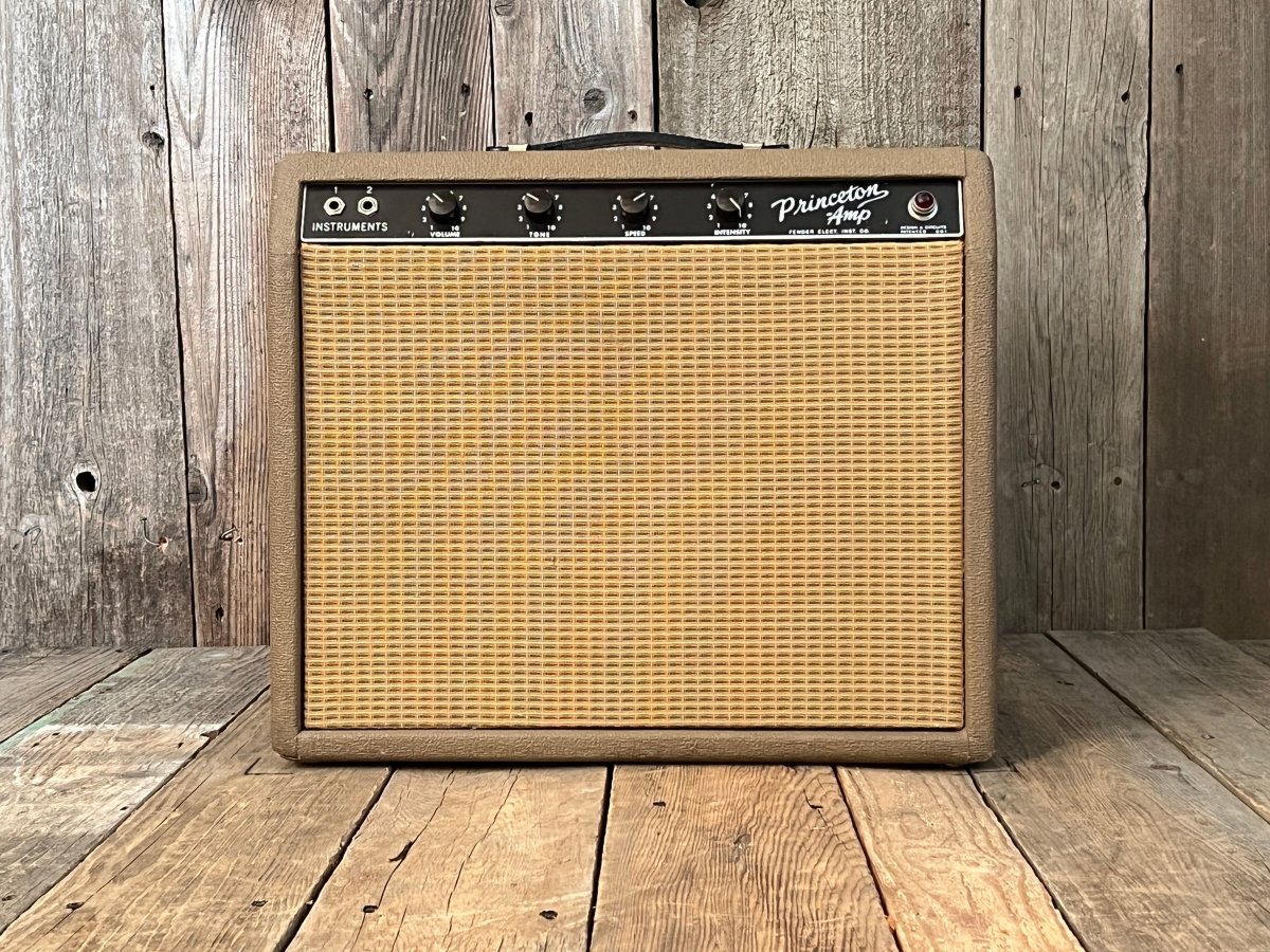 SOLD - Fender Princeton 6G2 1962 Brown Tolex - Mahar's Vintage Guitars