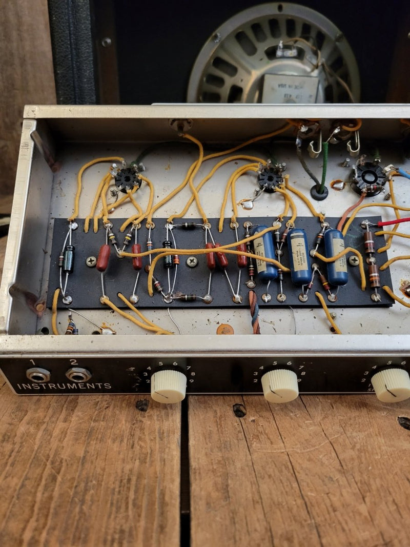 SOLD - Fender Princeton 6g2 1964 Tuxedo Pre CBS tube guitar amplifier - Mahar's Vintage Guitars