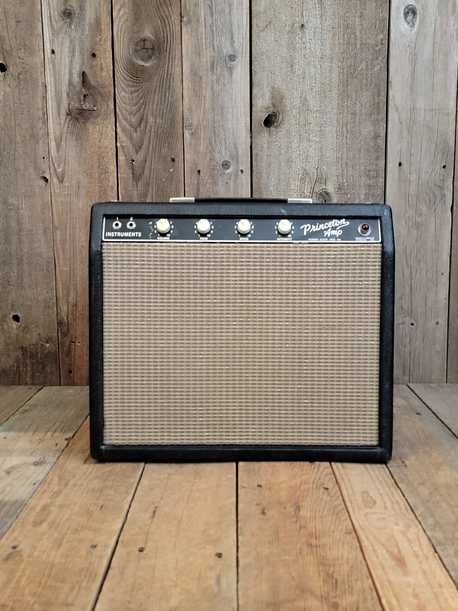 SOLD - Fender Princeton 6g2 1964 Tuxedo Pre CBS tube guitar amplifier - Mahar's Vintage Guitars
