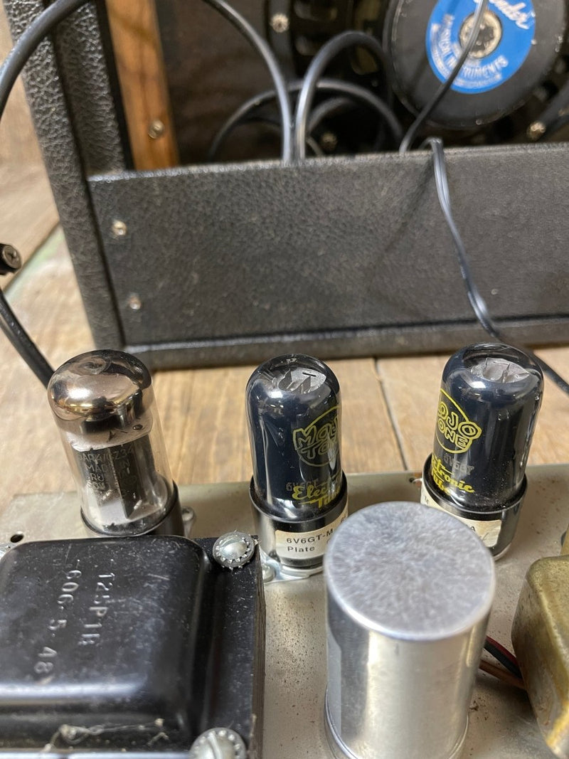 SOLD - Fender Princeton AA964 1965 Pre CBS Blackpanel Tube Guitar Amplifier - Mahar's Vintage Guitars