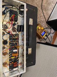 SOLD - Fender Princeton Amp Pre CBS Black Panel AA964 1965 - Mahar's Vintage Guitars
