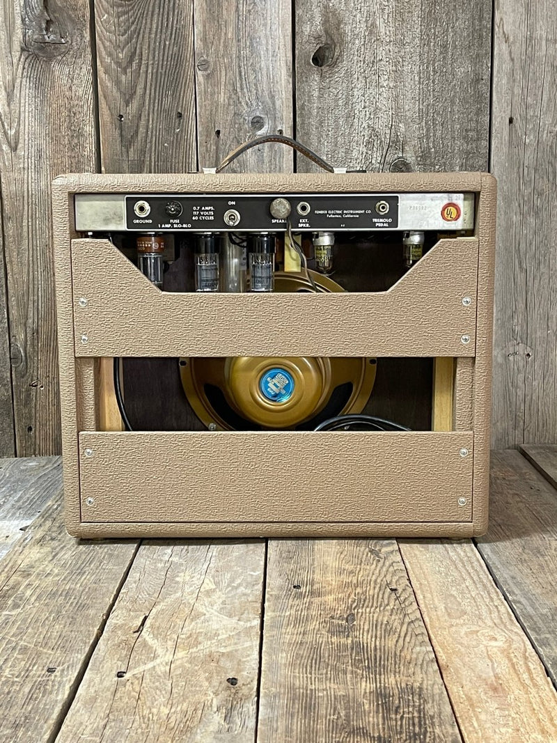 SOLD - Fender Princeton Guitar Amplifier 1963 with Celestion Gold and Repro Box - Mahar's Vintage Guitars