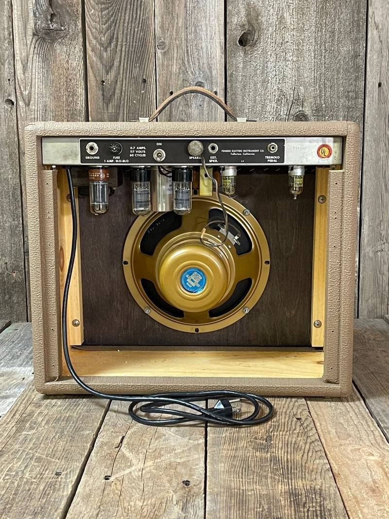 SOLD - Fender Princeton Guitar Amplifier 1963 with Celestion Gold and Repro Box - Mahar's Vintage Guitars