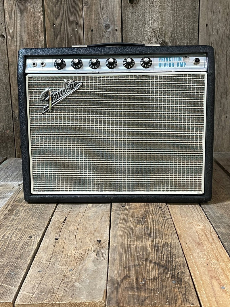 SOLD - Fender Princeton Reverb 1968 Drip Edge Silverface - Mahar's Vintage Guitars