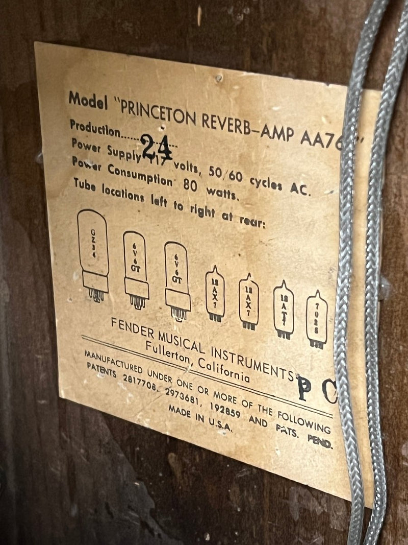 SOLD - Fender Princeton Reverb Prune Boogie - Mahar's Vintage Guitars