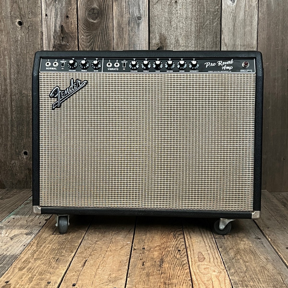 SOLD - Fender Pro Reverb Black Panel Pre CBS 1965 FEIC AA165 - Mahar's Vintage Guitars