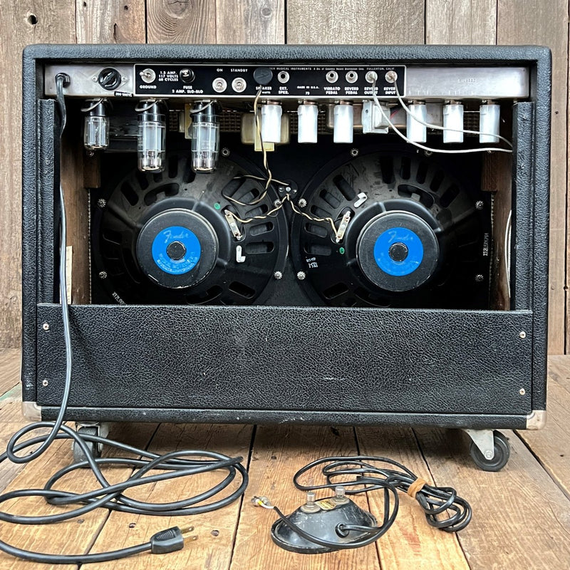 SOLD - Fender Pro Reverb Black Panel Pre CBS 1965 FEIC AA165 - Mahar's Vintage Guitars