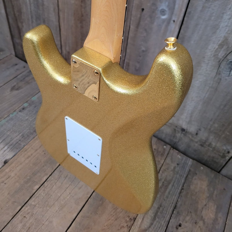 SOLD - Fender Stratocaster 1962 Custom Shop Gold Sparkle 1993 - Mahar's Vintage Guitars
