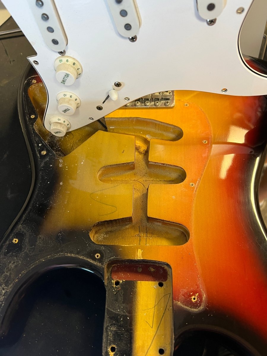 SOLD - Fender Stratocaster 1966 Sunburst Near Mint with Original Receipt and Hang Tag - Mahar's Vintage Guitars