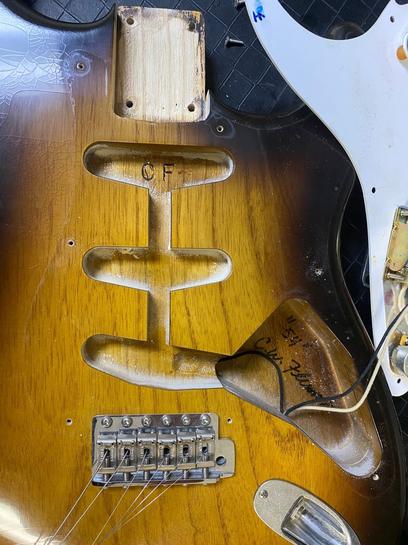SOLD - Fender Stratocaster 50th Anniversary '54 RI 2004 Masterbuilt Chris Flemming - Mahar's Vintage Guitars