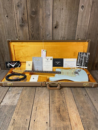 SOLD - Fender Stratocaster '61 Journeyman Limited Custom Collection Faded Sonic Blue 2016 - Mahar's Vintage Guitars