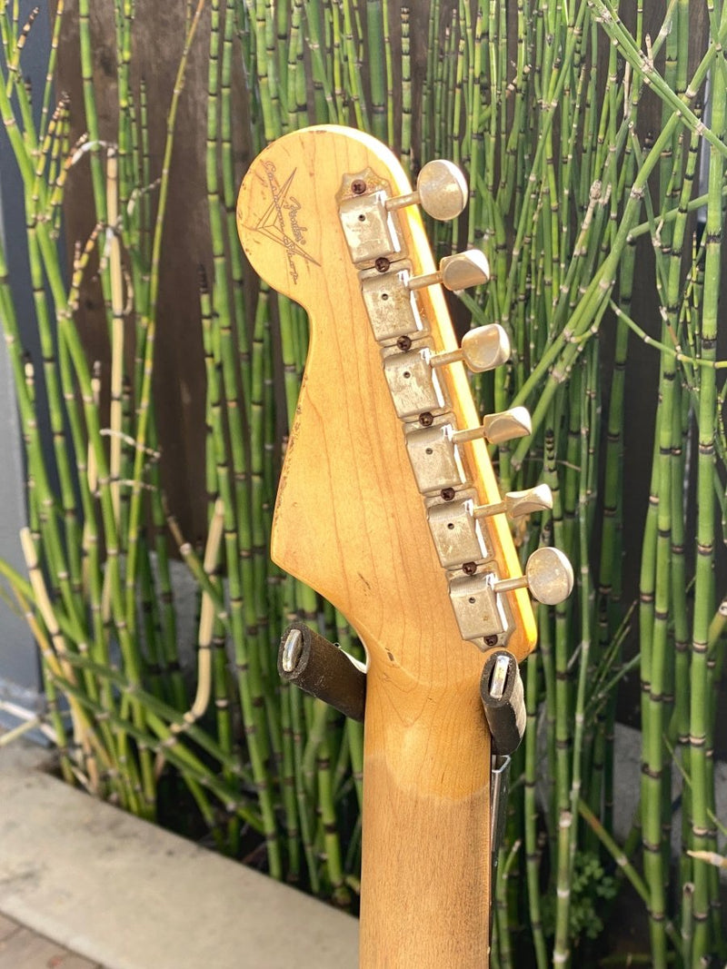 SOLD - Fender Stratocaster Custom Shop 1960 Relic 2006 Sonic Blue Matching Headstock - Mahar's Vintage Guitars