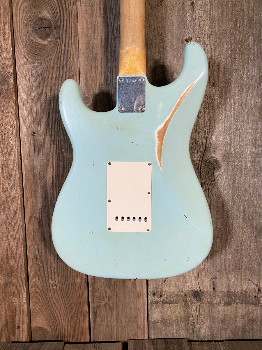 Fender Japan ストラトキャスター Sonic Blue 2006 SOLD - Fender Stratocaster Custom Shop 1960 Relic 2006 Sonic Blue