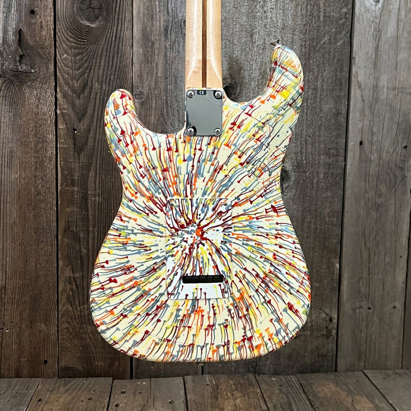 SOLD - Fender Stratocaster Splattercaster 2003 MIM - Mahar's Vintage Guitars