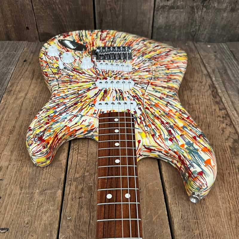 SOLD - Fender Stratocaster Splattercaster 2003 MIM - Mahar's Vintage Guitars