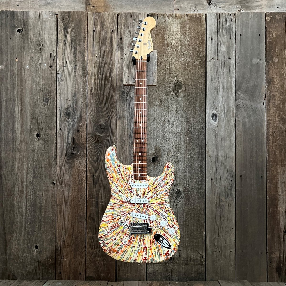SOLD - Fender Stratocaster Splattercaster 2003 MIM - Mahar's Vintage Guitars