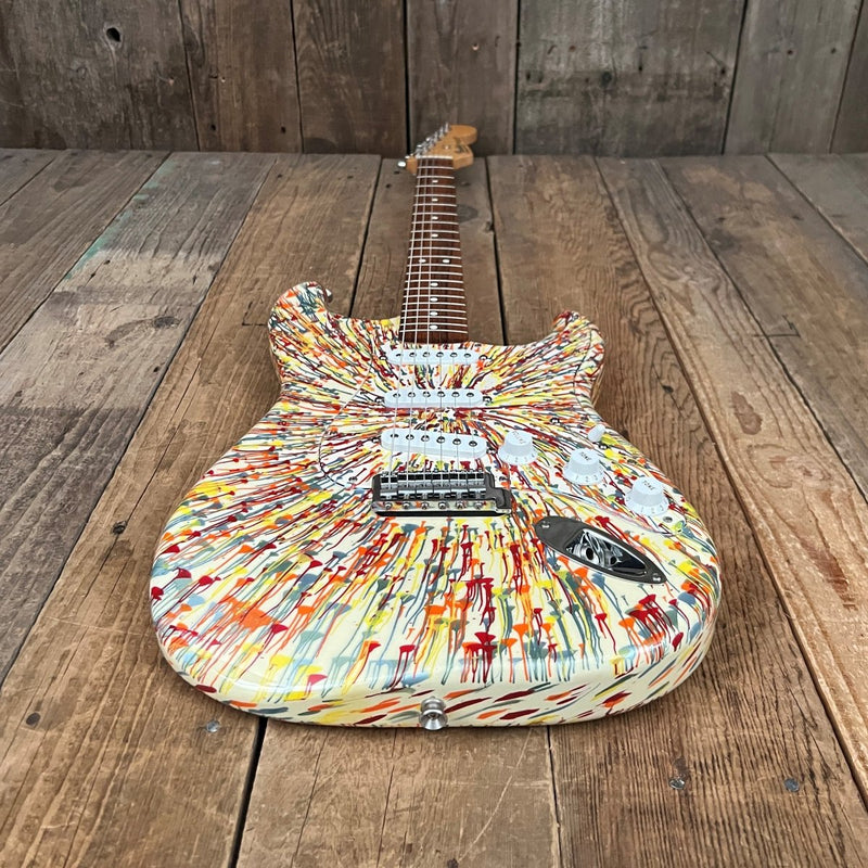 SOLD - Fender Stratocaster Splattercaster 2003 MIM - Mahar's Vintage Guitars