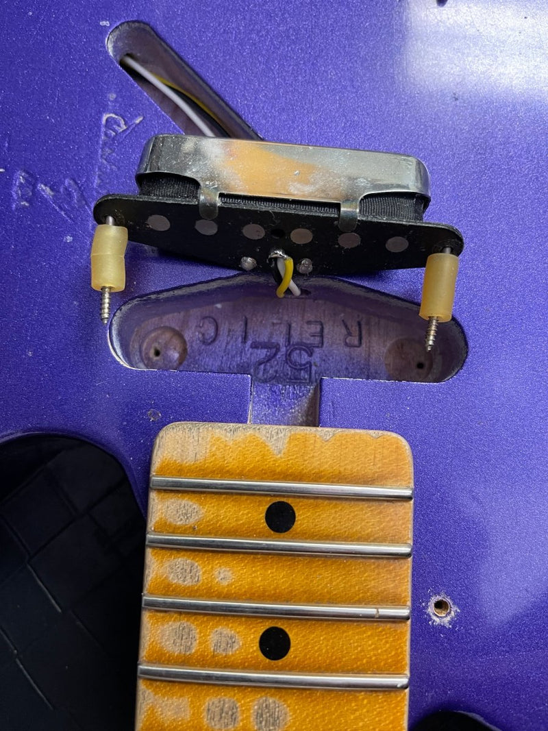 SOLD - Fender Telecaster '52 Relic Journeyman 2018 1952 Reissue Rare Purple Metallic - Mahar's Vintage Guitars