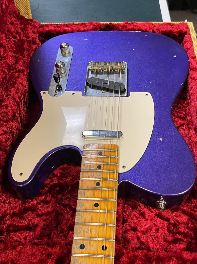 SOLD - Fender Telecaster '52 Relic Journeyman 2018 1952 Reissue Rare Purple Metallic - Mahar's Vintage Guitars