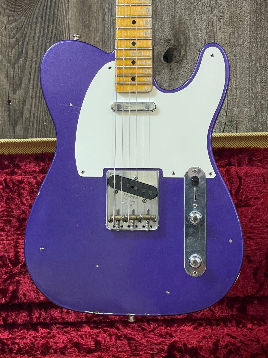 SOLD - Fender Telecaster '52 Relic Journeyman 2018 1952 Reissue Rare Purple Metallic - Mahar's Vintage Guitars