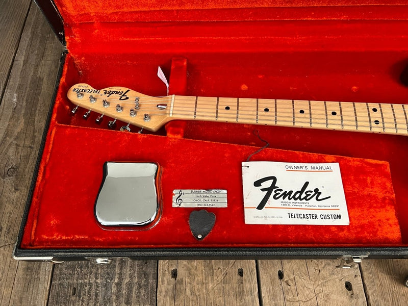 SOLD - Fender Telecaster Custom 1973 Lightweight with hang tag - Mahar's Vintage Guitars
