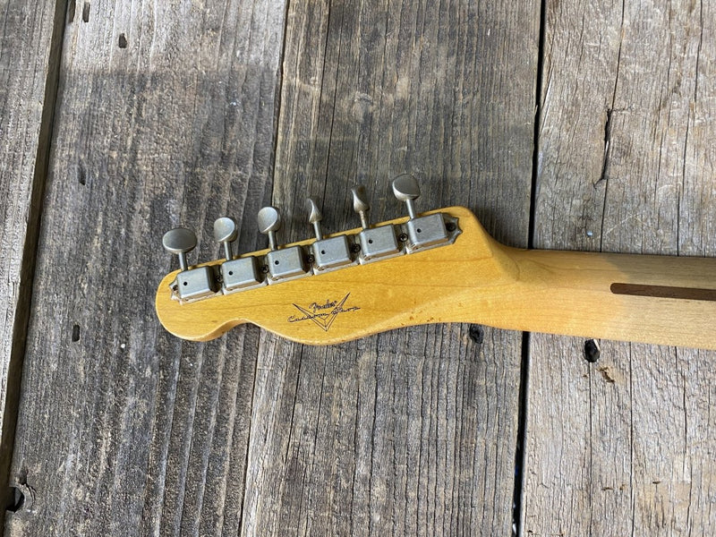 SOLD - Fender Telecaster Custom Shop 1958 Relic Rare White Finish 2008 6lb 3oz - Mahar's Vintage Guitars