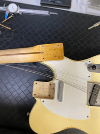 SOLD - Fender Telecaster Custom Shop 1958 Relic Rare White Finish 2008 6lb 3oz - Mahar's Vintage Guitars