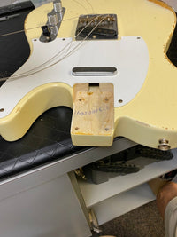 SOLD - Fender Telecaster Custom Shop 1958 Relic Rare White Finish 2008 6lb 3oz - Mahar's Vintage Guitars