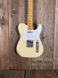 SOLD - Fender Telecaster Custom Shop 1958 Relic Rare White Finish 2008 6lb 3oz - Mahar's Vintage Guitars