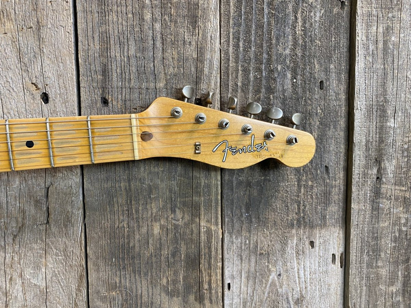 SOLD - Fender Telecaster Custom Shop 1958 Relic Rare White Finish 2008 6lb 3oz - Mahar's Vintage Guitars