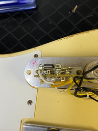SOLD - Fender Telecaster Custom Shop 1958 Relic Rare White Finish 2008 6lb 3oz - Mahar's Vintage Guitars