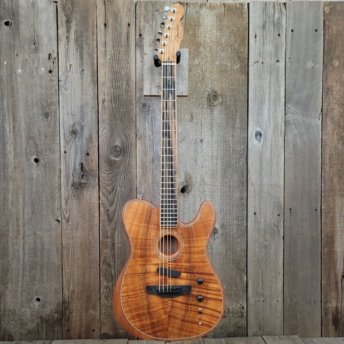 SOLD - Fender Telecaster Exotic Acoustasonic Koa - 2019 - Mahar's Vintage Guitars