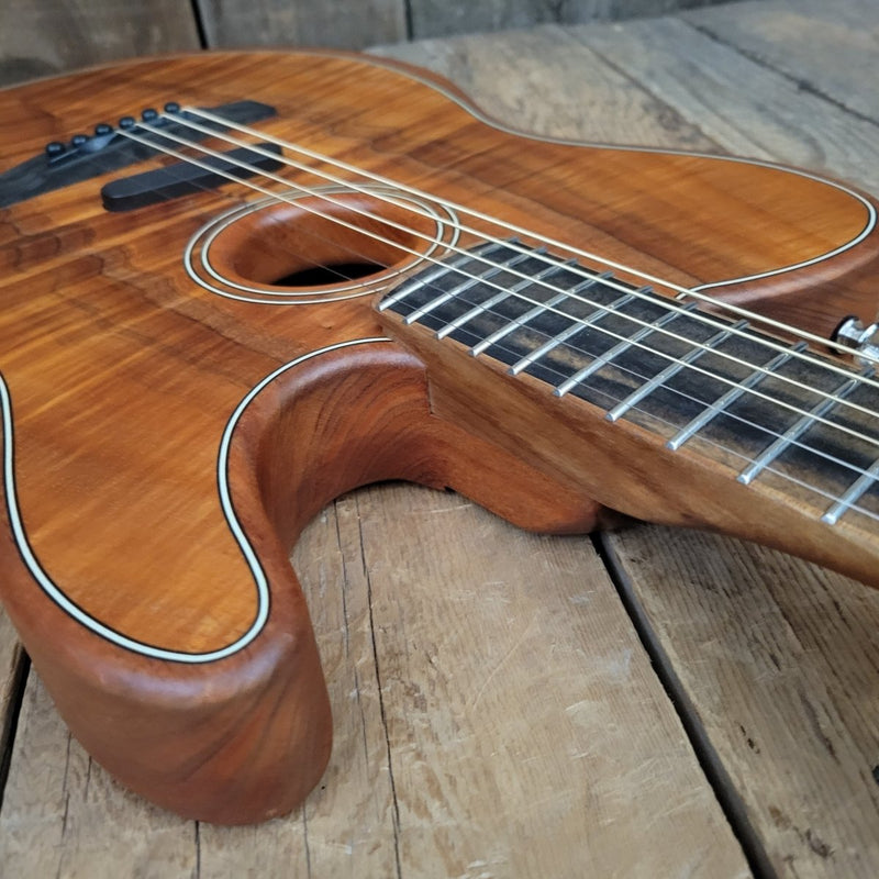 SOLD - Fender Telecaster Exotic Acoustasonic Koa - 2019 - Mahar's Vintage Guitars