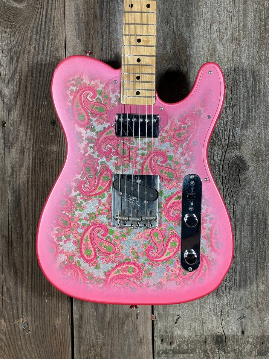 SOLD - Fender Telecaster TL - 69 1969 reissue Pink Paisley 1997 - Mahar's Vintage Guitars