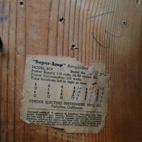 SOLD - Fender Tweed Super Wide Panel 5C4 - 1954 - Mahar's Vintage Guitars
