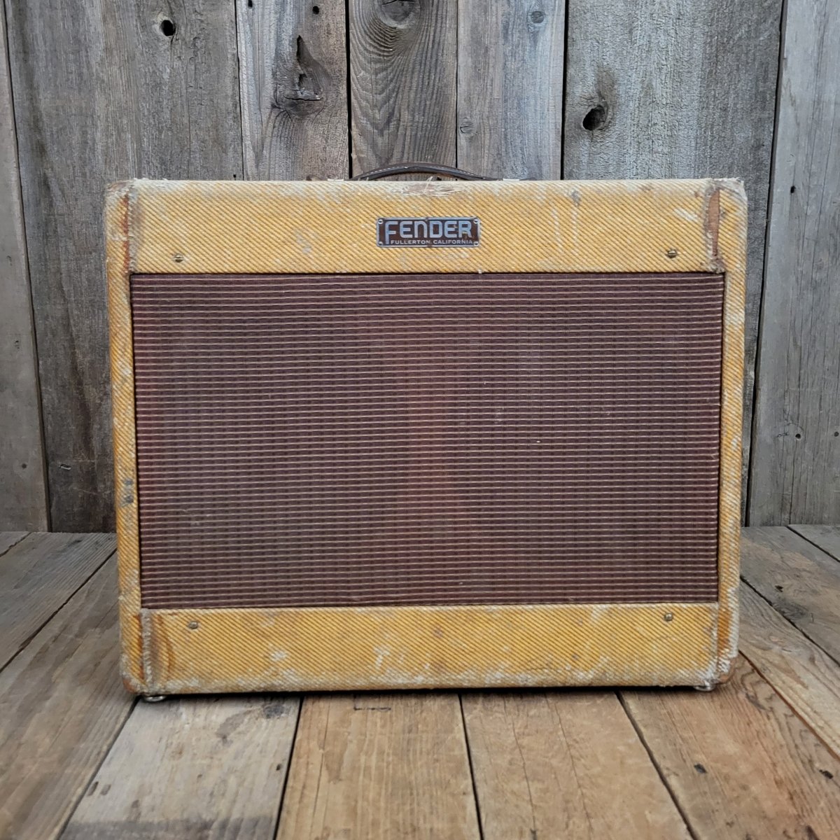 SOLD - Fender Tweed Super Wide Panel 5C4 - 1954 - Mahar's Vintage Guitars