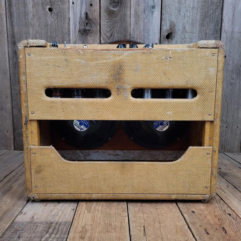 SOLD - Fender Tweed Super Wide Panel 5C4 - 1954 - Mahar's Vintage Guitars