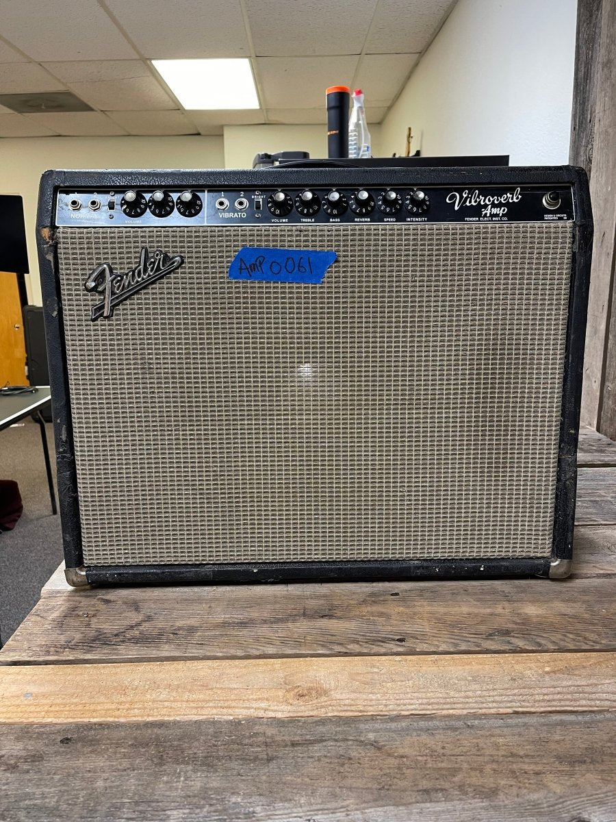 SOLD - Fender Vibroverb Blackpanel clone with vintage parts - Mahar's Vintage Guitars