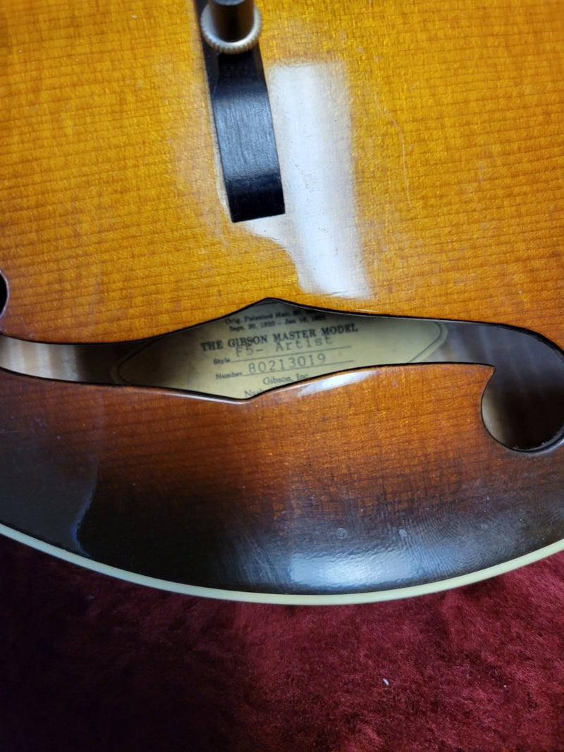 SOLD - Flatiron F - 5 Artist Mandolin 1998 - Mahar's Vintage Guitars