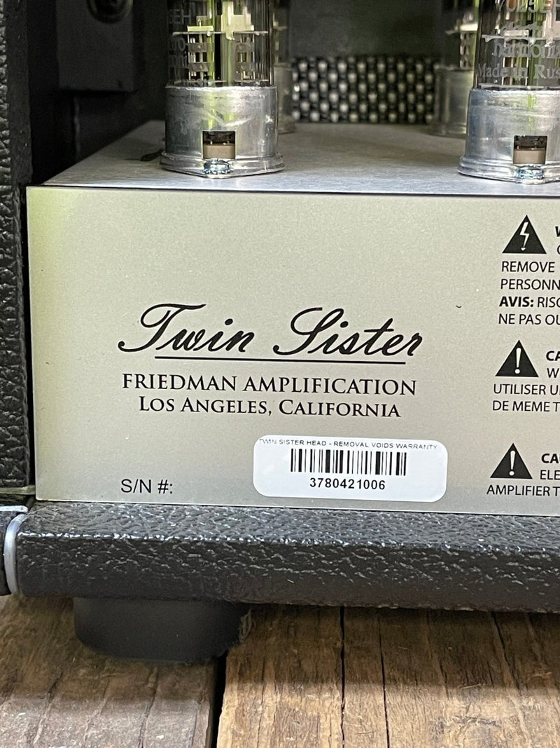SOLD - Friedman Twin Sister 40 Watt Tube Guitar Amp Head and 212EXT Cab - Mahar's Vintage Guitars