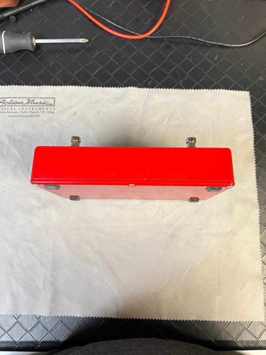 SOLD - Fryer Guitars Mayday Overdrive Distortion Pedal Hand